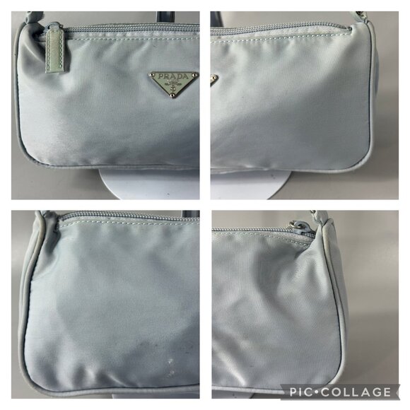 Authentic Prada Pochette Shouler Bag Tessuto Small - Picture 6 of 14